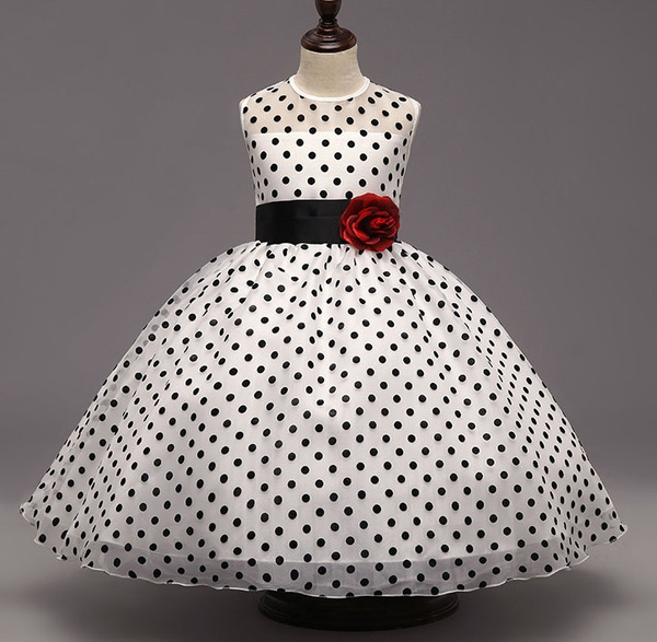 Polka Dot Organza Princess Dress Baby ...